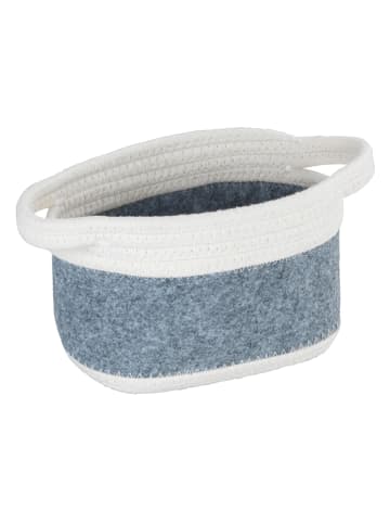 Wenko Aufbewahrungskorb "Bea" in Grau - (B)18 x (H)13 x (T)12 cm