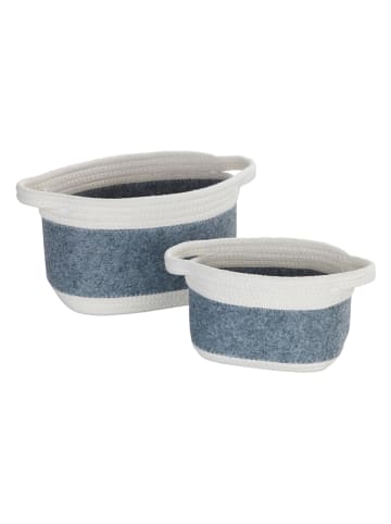 Wenko Aufbewahrungskorb "Bea" in Grau - (B)18 x (H)13 x (T)12 cm