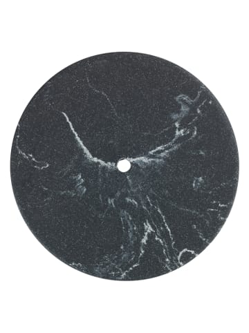 Wenko Küchenrollenhalter "Marmor" in Schwarz - (H)32 x Ø 15 cm