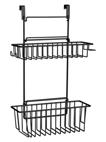 Wenko Hangend keukenrek "Flexi" zwart - (B)32 x (H)47 x (D)12,5 cm
