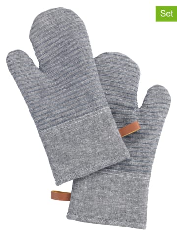 Wenko 2-delige set: ovenwanten "Ada" grijs - (L)33 x (B)17 cm