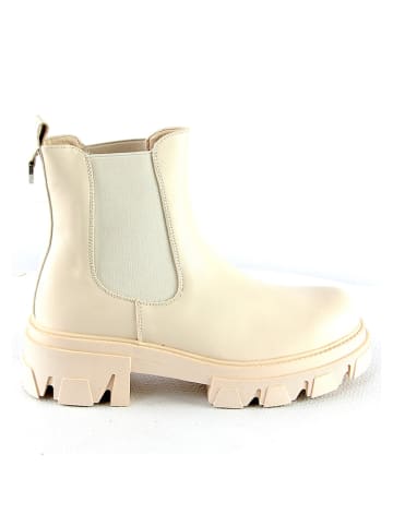 Sixth Sens Chelseaboots crème