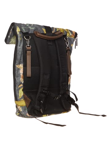 Gesslein Wickelrucksack "N°6" in Anthrazit/ Bunt