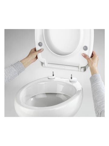 Wenko Absenkautomatik-WC-Sitz "Tavola" in Weiß
