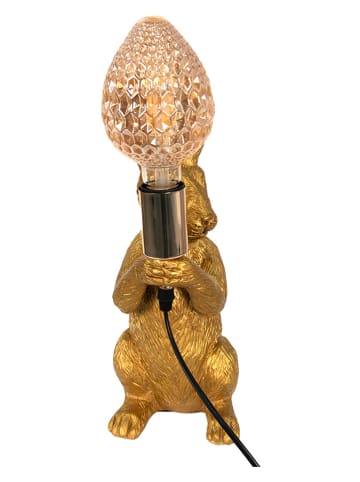 Clayre & Eef Tischleuchte "Kaninchen" in Gold - (B)17 x (H)36 x (T)13 cm