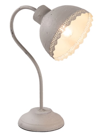 Clayre & Eef Bureaulamp grijs - (B)25 x (H)35 x (D)15 cm
