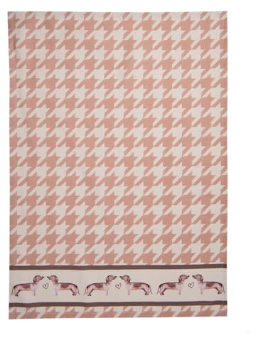 Clayre & Eef Theedoek lichtbruin - (L)70 x (B)50 cm