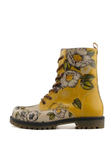 Goby Boots beige/geel/meerkleurig