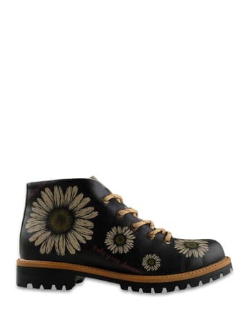 Goby Schnürschuhe in Schwarz/ Beige/ Bunt