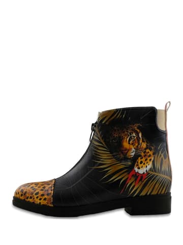 Goby Stiefeletten in Schwarz/ Bunt