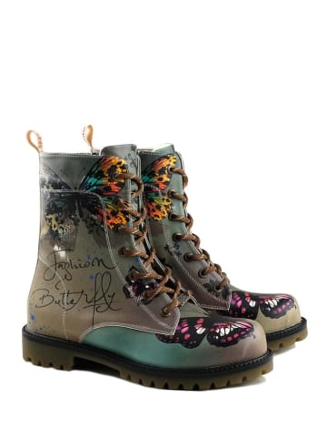 Goby Boots bruin/groen