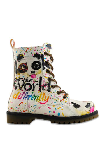 Goby Boots in Weiß/ Bunt