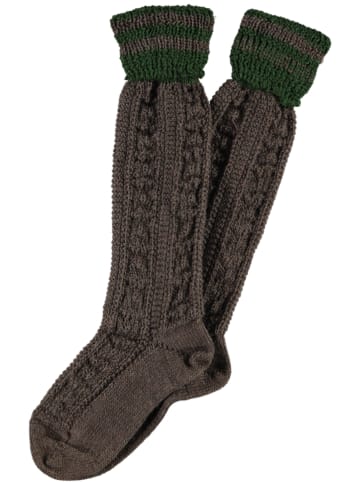 Isar-Trachten Traditionele kousen donkerbruin