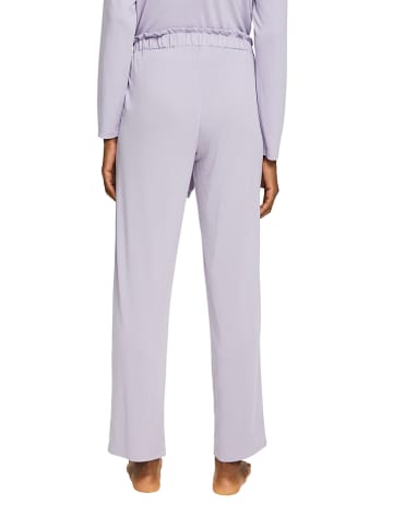 ESPRIT Spodnie piżamowe w kolorze lawendowym