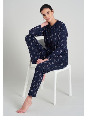 Schiesser Pyjamashirt donkerblauw