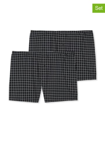 Schiesser 2-delige set: boxershorts zwart