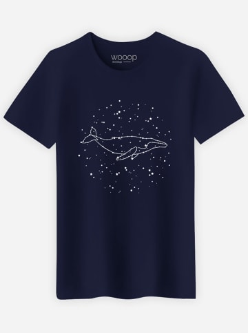 WOOOP Shirt "Whale Constellation" donkerblauw