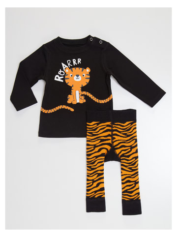 Denokids 2tlg. Outfit "Tiger" in Schwarz/ Orange