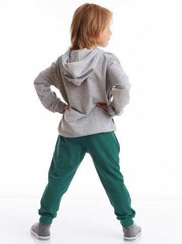 Denokids 2-delige outfit grijs/groen