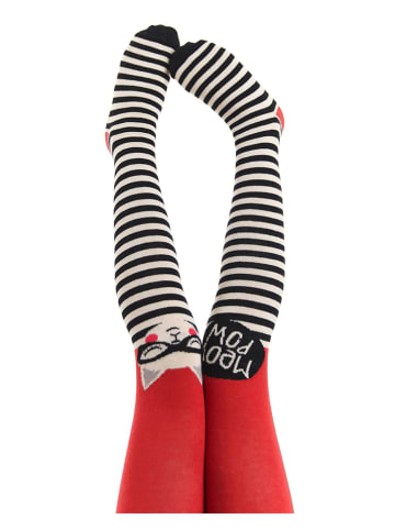 Denokids Strumpfhose in Schwarz/ Rot