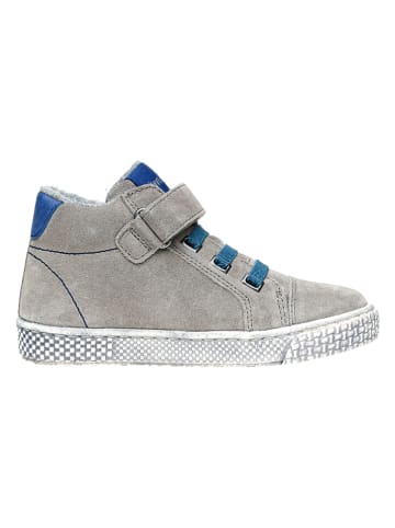 lamino Leren sneakers grijs