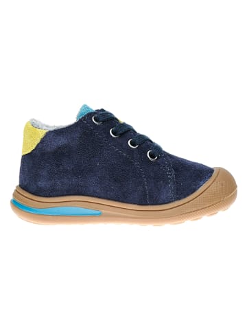 lamino Leren sneakers donkerblauw