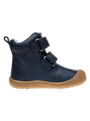 lamino Leren winterboots donkerblauw