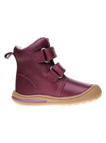lamino Leder-Winterboots in Lila