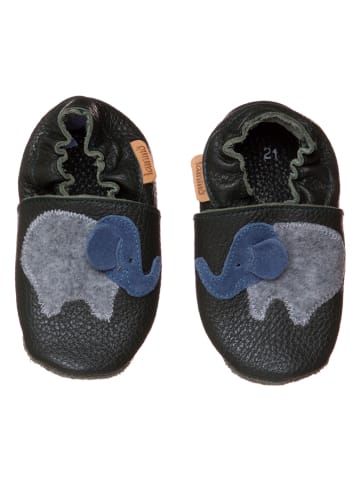 lamino Buty w kolorze ciemnozielonym do raczkowania