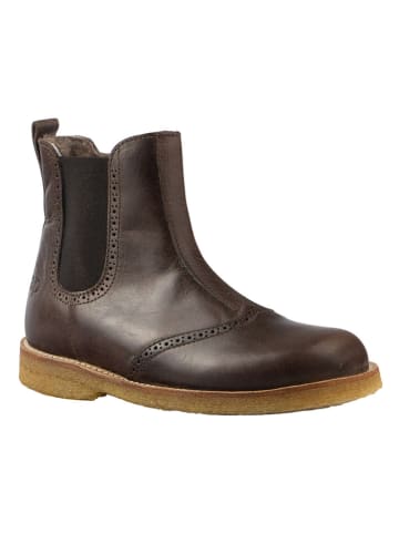 Rap Leder-Chelsea-Boots "Chino" in Braun