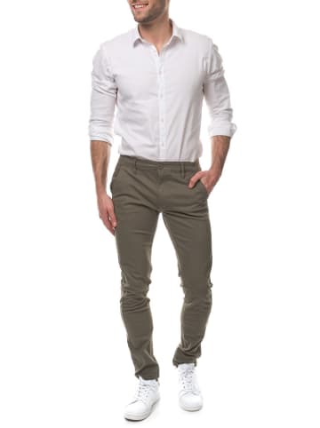 HopenLife Spodnie w kolorze oliwkowym