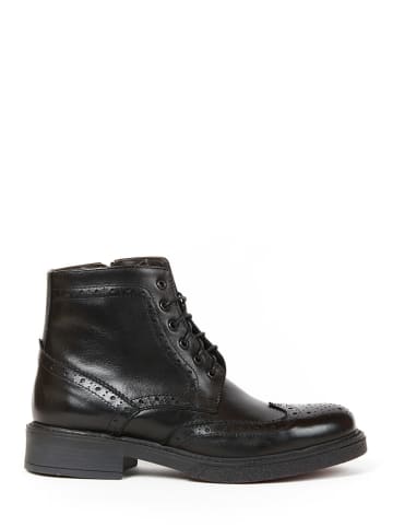 Frank Daniel Leren boots zwart