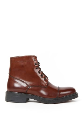 Frank Daniel Leder-Boots in Braun