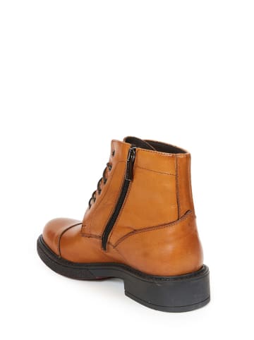 Frank Daniel Leren boots lichtbruin