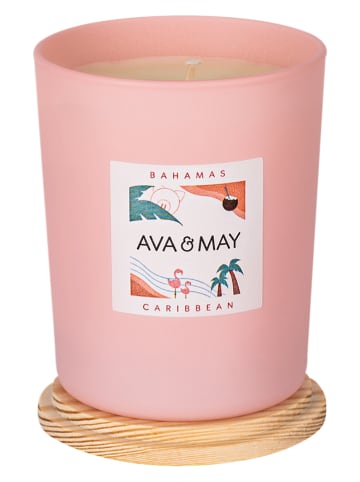 Duftkerze "Bahamas" in Rosa - 180 g