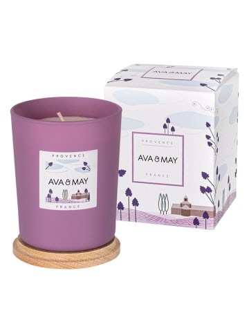 AVA & MAY Duftkerze "Provence" in Lila - 180 g