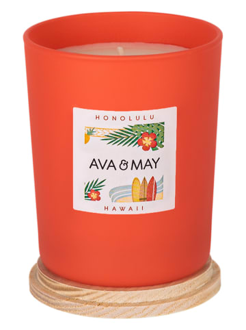 AVA & MAY Duftkerze "Hawaii" in Orange - 180 g