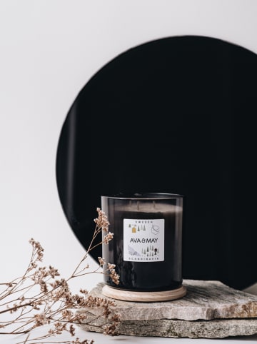 AVA & MAY Duftkerze "Schweden" in Schwarz - 500 g