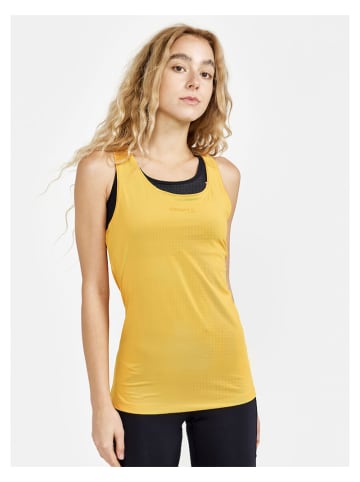 Craft Top sportowy "ADV Essence" w kolorze żółtym