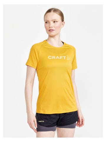 Craft Koszulka funkcyjna "Core Unifyogo" w kolorze żółtym