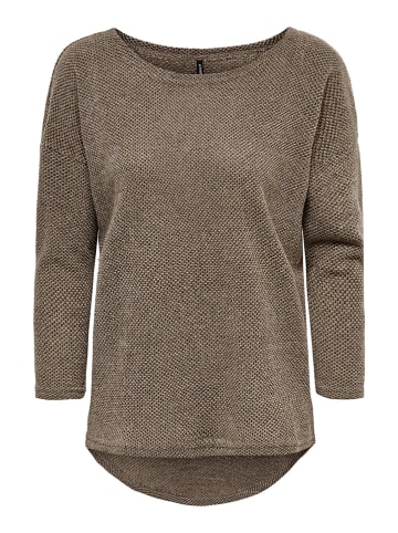 ONLY Sweter "Alba" w kolorze brązowym