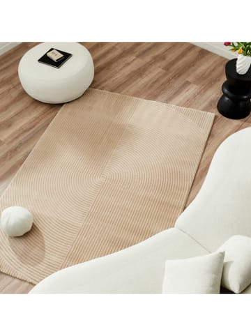 Nazar Kurzflor-Teppich "Bianca" in Beige