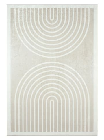 Nazar Kurzflor-Teppich "Grege" in Beige