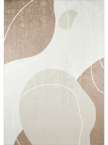 Nazar Kurzflor-Teppich "Grege" in Beige