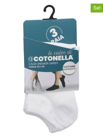 COTONELLA 3er-Set: Socken in Weiß