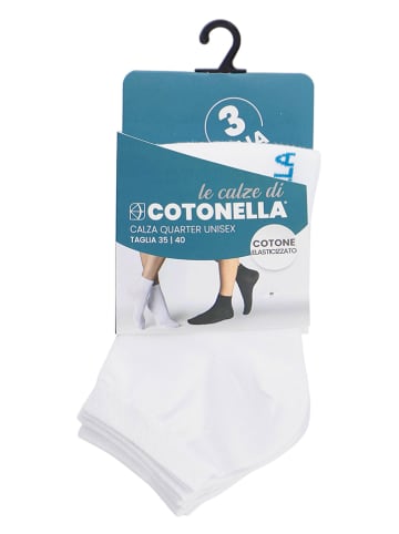 COTONELLA 3er-Set: Socken in Weiß