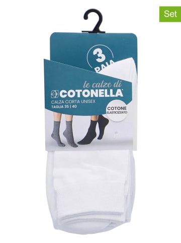 COTONELLA 3-delige set: sokken wit
