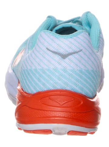 HOKA ONE ONE Buty "Evo Carbon Rocket" w kolorze błękitno-pomarańczowym do biegania