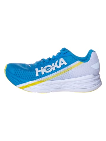 HOKA ONE ONE Buty "Rocket X" w kolorze niebiesko-białym do biegania