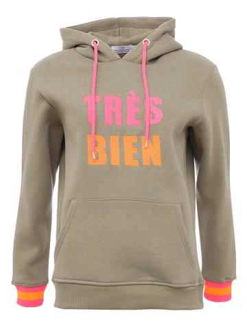 Zwillingsherz Hoodie "Keira" in Khaki